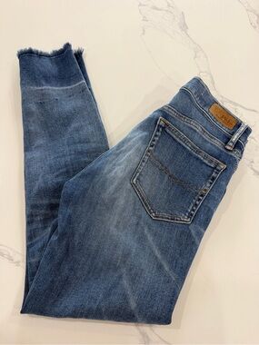 Polo Ralph Lauren Tompkins Skinny Jeans Distressed Raw Hem Women's Size 27R
